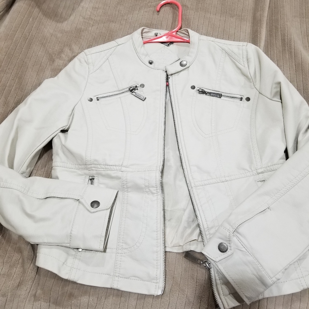 Pleather girls jacket